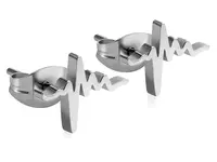 Troli Originálne oceľové náušnice Srdcový tep