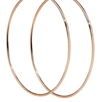 Troli Nadčasové bronzové náušnice kruhy 6 cm
