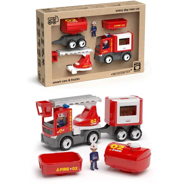 Eco MultiGO Fire set Figúrky Igráčkov hasičov s autami