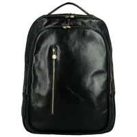 Luxusní kožený batoh Delami Hedda, černý