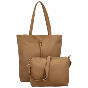 Stylový dámský koženkový set kabelek Kenza, khaki