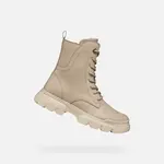 Beige Girls Ankle Boots Geox Junette - Girls