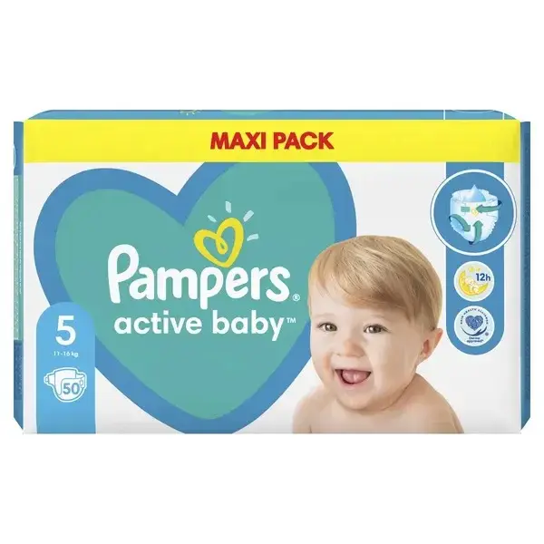 Pampers Active Baby velikost 5 plenkové kalhotky 11-16kg 50ks