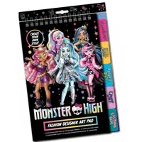 Monster High dizajnérsky notes 19x28cm s nálepkami