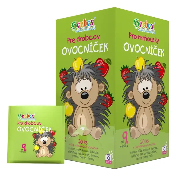 Herbex Ovocníček pro mrňousky od 9.měsíce 20x1.5g sáčků