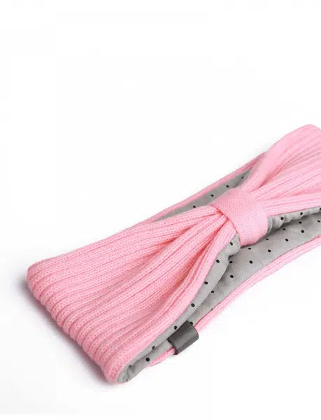 Stylová dámská pletená čelenka VUCH Jenna, růžová