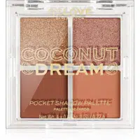 Revolution Relove Pocket Palette paletka očních stínů odstín Coconut Dream 4x0.72 g