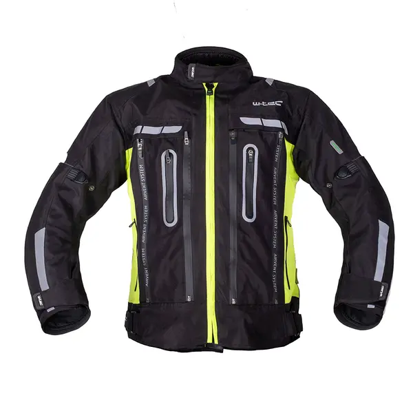 Moto bunda W-TEC Gelnair EVO černá-fluo S