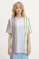 Bavlněné tričko Stine Goya dámské, zelená barva, SG-PF25-T009-2243