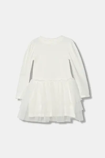 Dívčí šaty Jamiks NOOMI bílá barva, mini, JZI137