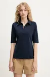 Polo tričko Calvin Klein dámské, tmavomodrá barva, LV044C221G