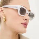 Sluneční brýle Ray-Ban ZENA bílá barva, 0RB4430