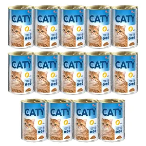 Akinu CATY Drůbeží kousky v omáčce konzerva pro kočky 14 x 415 g