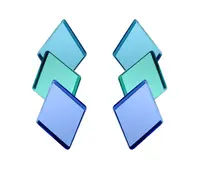 Preciosa Modré ocelové náušnice Fragmentum 7449 67