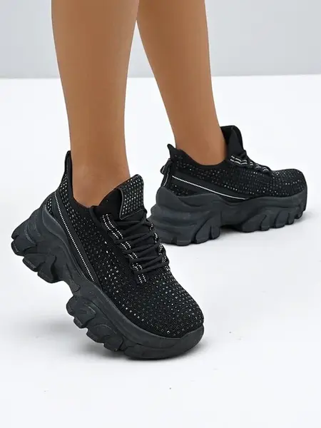 Resti Women's Sport Sneakers with Rhinestones Blysco