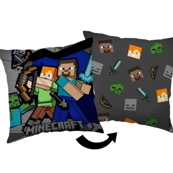 Dětský polštářek Minecraft, 40x40 cm
