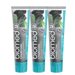 BIOMED Charcoal zubní pasta 3 x 100 g