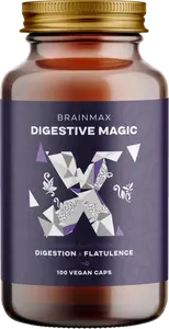 BRAINMAX Digestive Magic, Trávicí Enzymy 100 kapslí