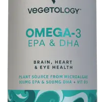VEGETOLOGY Omega-3 - EPA a DHA + vitamín D3 60 kapslí
