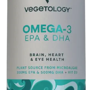 VEGETOLOGY Omega-3 - EPA a DHA + vitamín D3 60 kapslí