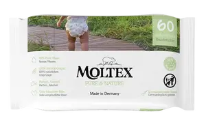 MOLTEX Pure & Nature EKO vlhčené ubrousky na bázi vody 60 ks