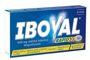 IBOVAL působí proti bolesti, zánětu a horečce 10 měkkých tobolek