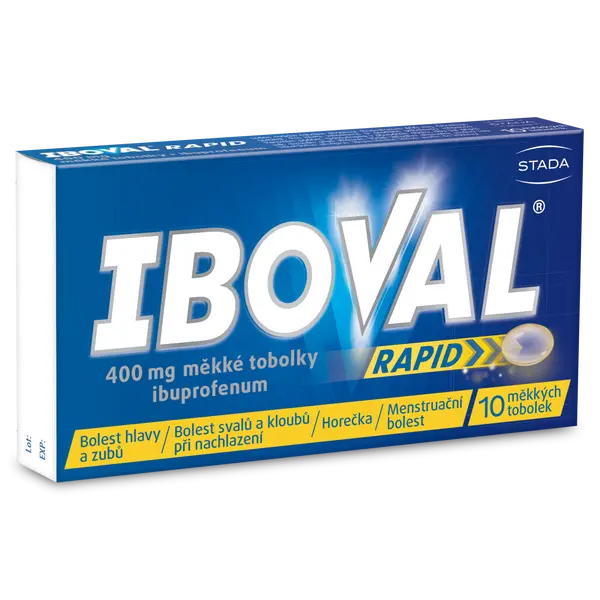 IBOVAL Rapid 400mg 10 měkkých tobolek