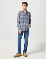 Rifle pro muže WRANGLER TEXAS SLIM RIDGE WASH 112358218 Velikost: 31/32