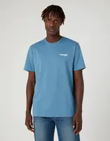 Dvojbalení pánského trička WRANGLER W7BZFQ84Z SIGN OFF TEE CAPTAINS BLUE Velikost: S
