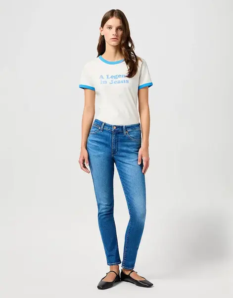 Dámské džíny WRANGLER SIENNA REBEL BLUE 112362641 Velikost: 24/32