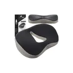 Ortopedický vankúš na stoličku – ergonomický tvar, čierny