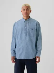 GAP Pánská Chambray košile s logem 543170-00 Velikost: L