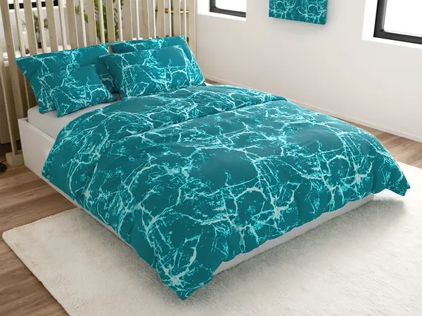 Bavlnené obliečky TEMPESTA tyrkysové Rozmer obliečky: 70 x 90 cm | 140 x 200 cm