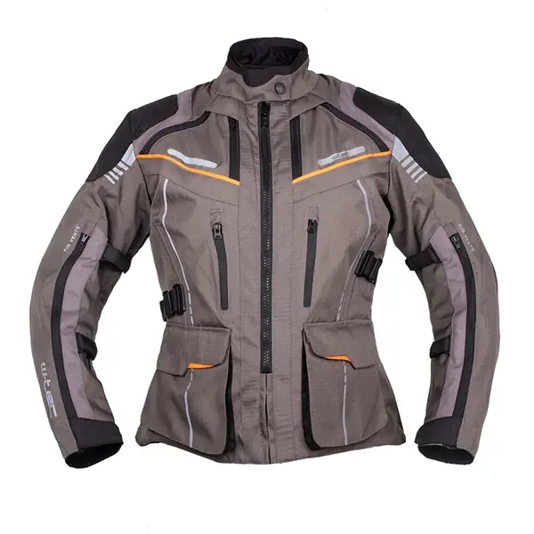 Dámská touringová moto bunda W-TEC Smackton Lady šedo-oranžová XL