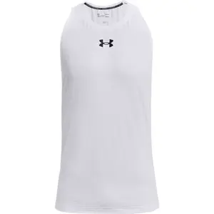 Under Armour BASELINE Pánské tílko na basketbal, bílá, velikost