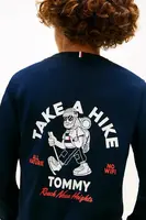 Detská bavlnená košeľa s dlhým rukávom Tommy Hilfiger