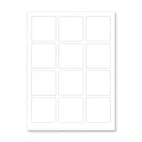 Samolepicí etikety 60 x 60 mm, 12 etiket, A4, 100 listů