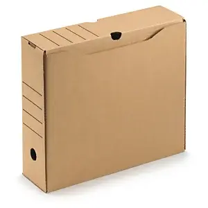 20 x Hnědé úložné boxy 340x100x297mm