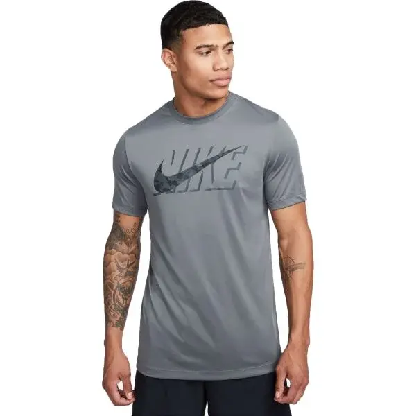 Nike DRI-FIT Pánské tréninkové tričko, šedá, velikost XXL
