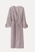 Dámský elegantní župan DESTAN v dárkovém balení L Fialová / Lila