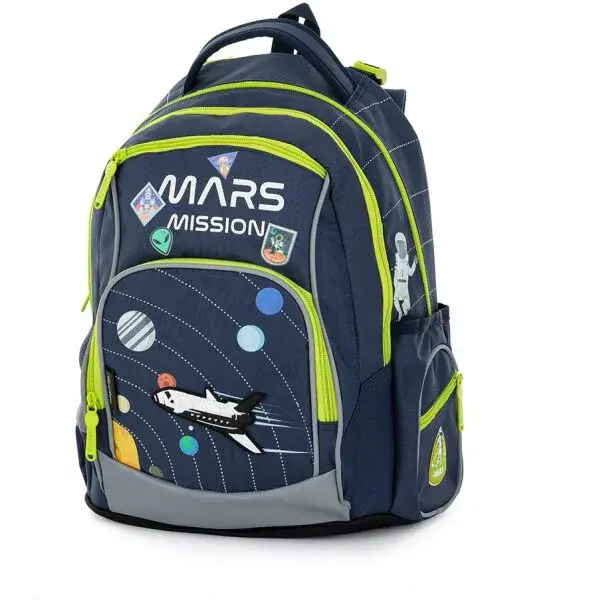 Oxybag SPACE Školský ruksak, tmavo modrá, veľkosť