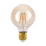 EGLO LED žiarovka E27 G80 4W 350lm 2200K pr. 80 x 120 mm, jantárová