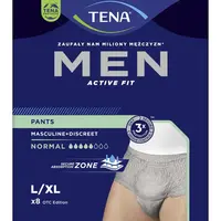 Tena Men Pants Normal L/XL inkontinenční kalhotky šedé 8 ks
