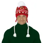 Vianočná čiapka s vrkočmi Sob