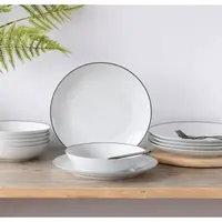 Jídelní servis (12 dílů) Luna Black Line