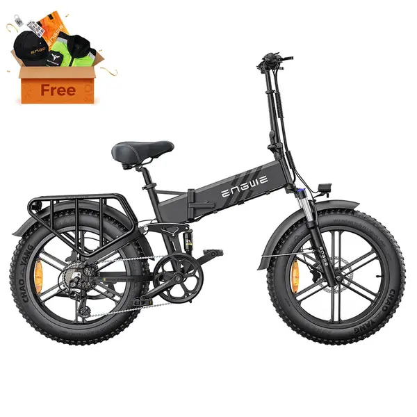ENGWE ENGINE Pro 2.0 Electric Bike 75Nm Torque 52V 16Ah Battery Black