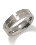 Boccia Titanium Snubný titánový prsteň s diamantmi 0101-19 58 mm