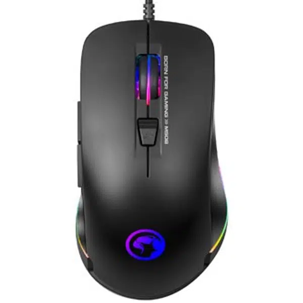 Marvo Myš M508, 3200DPI, optika, 6tl., drátová USB, černá, herní, podsvícená