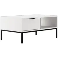 Konferenční stolek 100 Austin bílá/černá