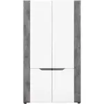 Šatní skříň Brando 2d B07 bílá/beton